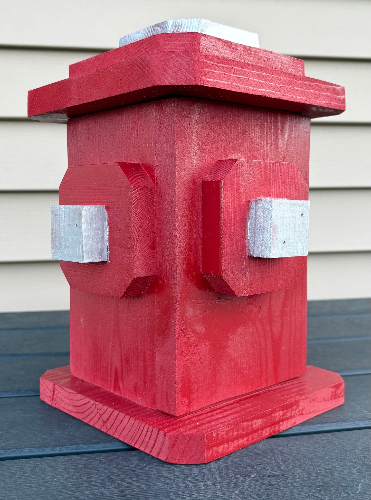 Fire Hydrant Wooden Treat Holder – Dog Treat Storage Container