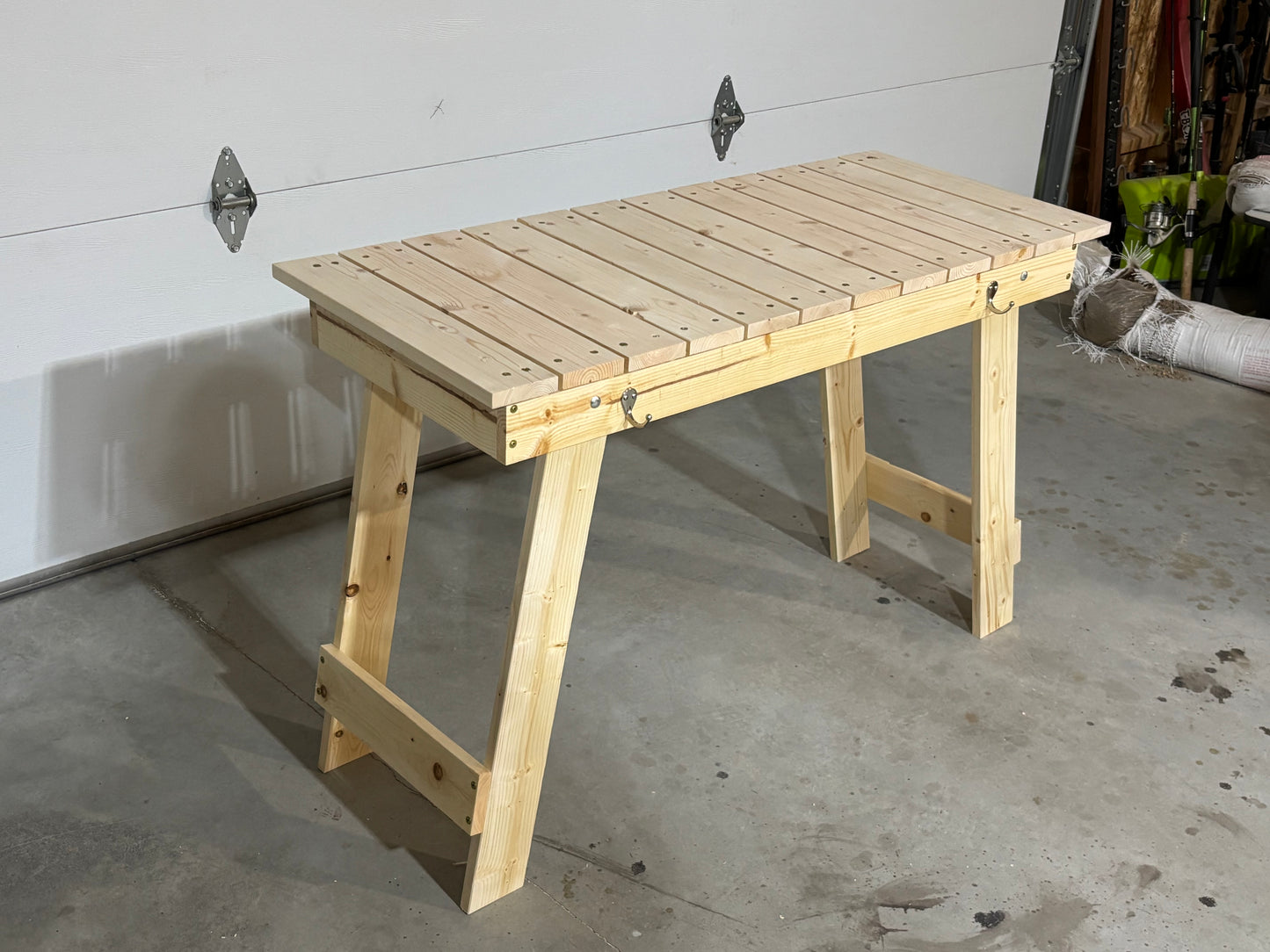 Handmade Folding Farmhouse Table – Portable & Space Saving